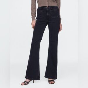 Grey-Black Gap 70s Flare High Rise Jeans Size 28